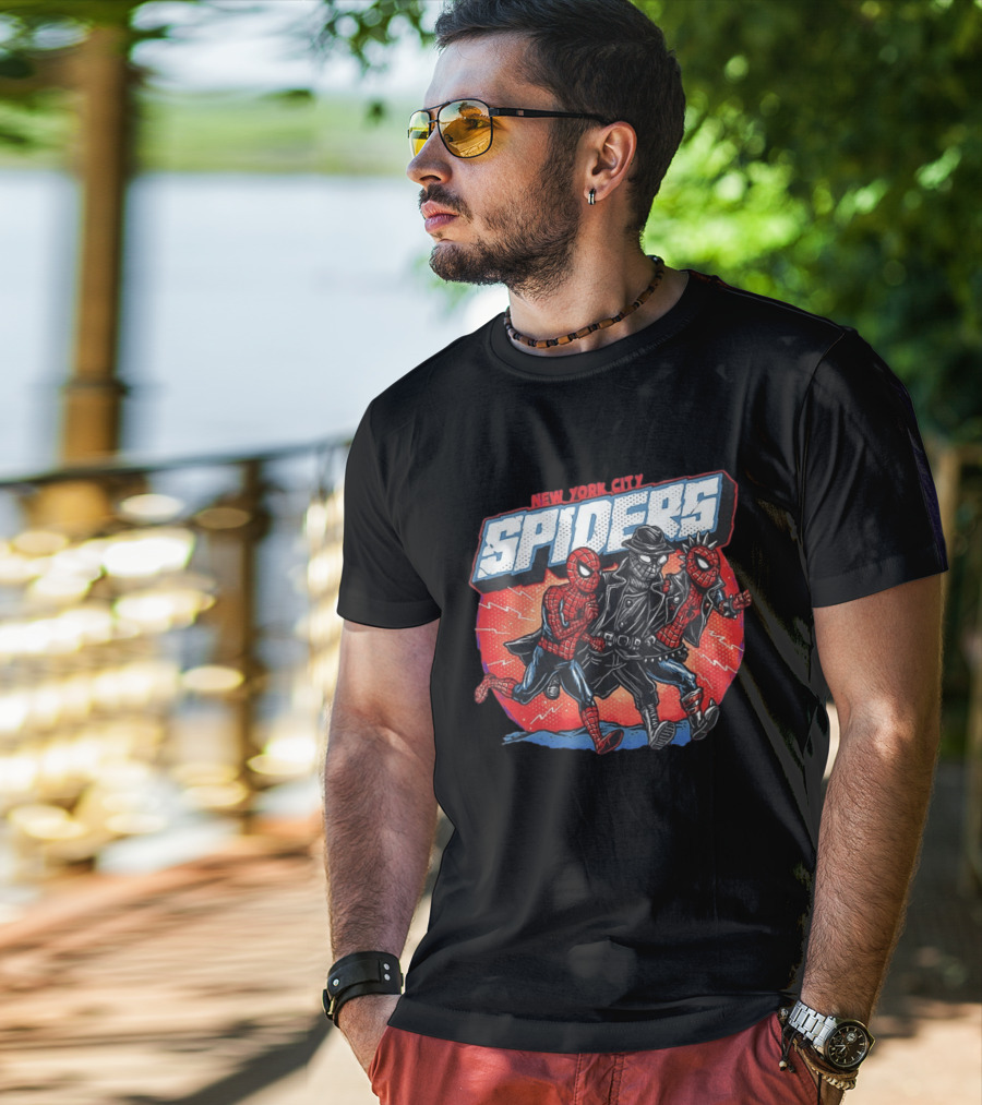 New York City Spiders Spider Man Noir Spider Punk T-Shirt