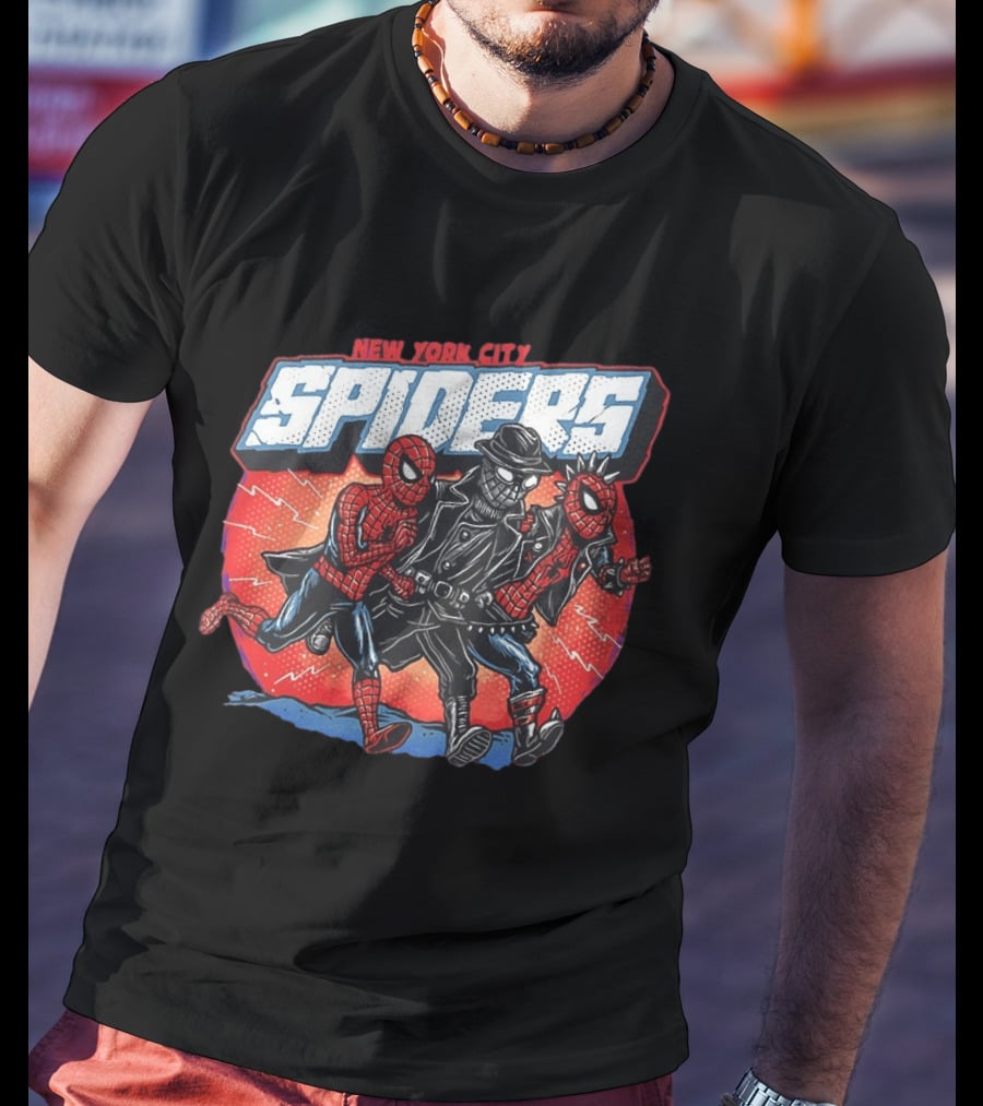 New York City Spiders Spider Man Noir Spider Punk T-Shirt