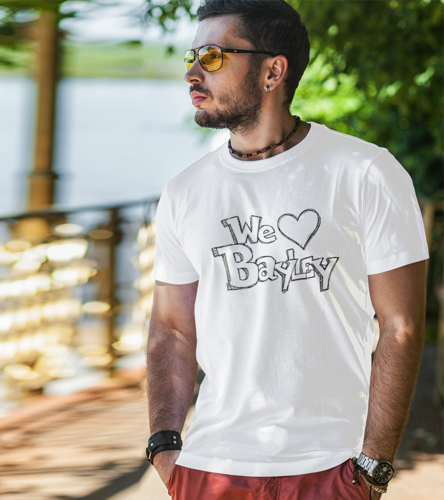 We Love Bayley Oklahoma Wildcatters Professional Bull Riders OKC Skyline T-Shirt