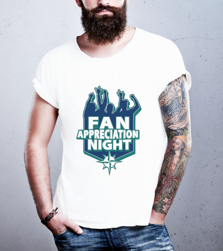 Seattle Mariners Fan Appreciation Night 2026 Baseball Event T-Shirt