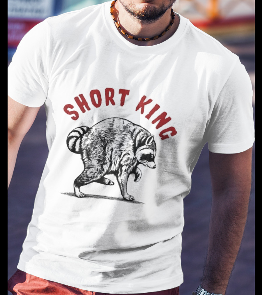Short King Raccoon Strut T-Shirt