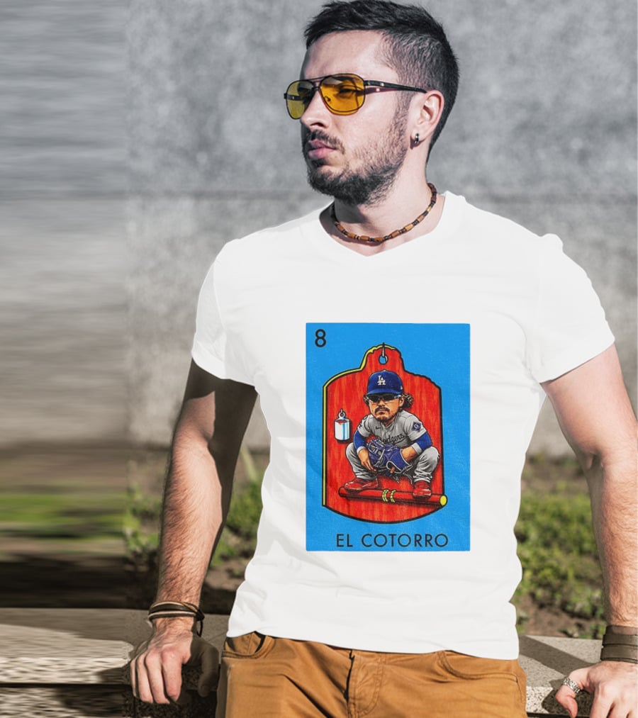 Joe Kelly Dodgers El Cotorro Loteria Card 8 T-Shirt
