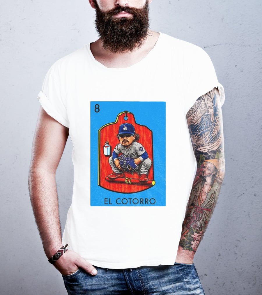 Joe Kelly Dodgers El Cotorro Loteria Card 8 T-Shirt
