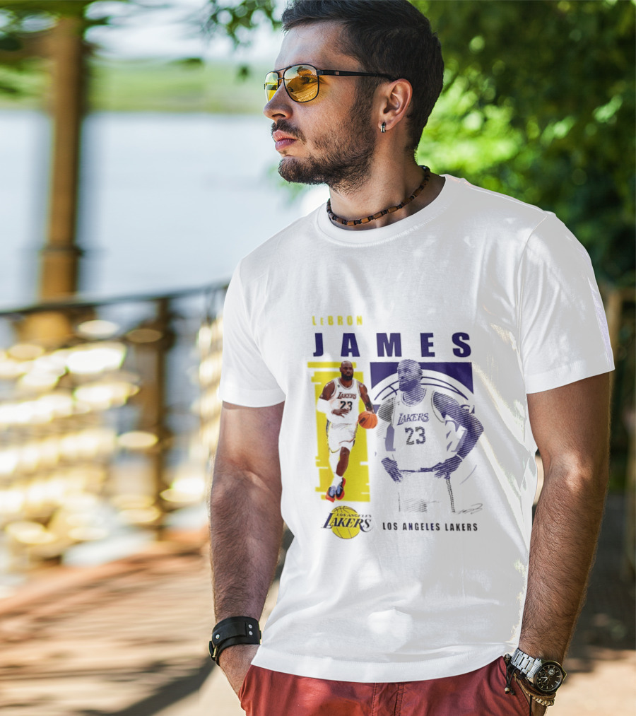 LeBron James Los Angeles Lakers Basketball Highlights 23 T-Shirt