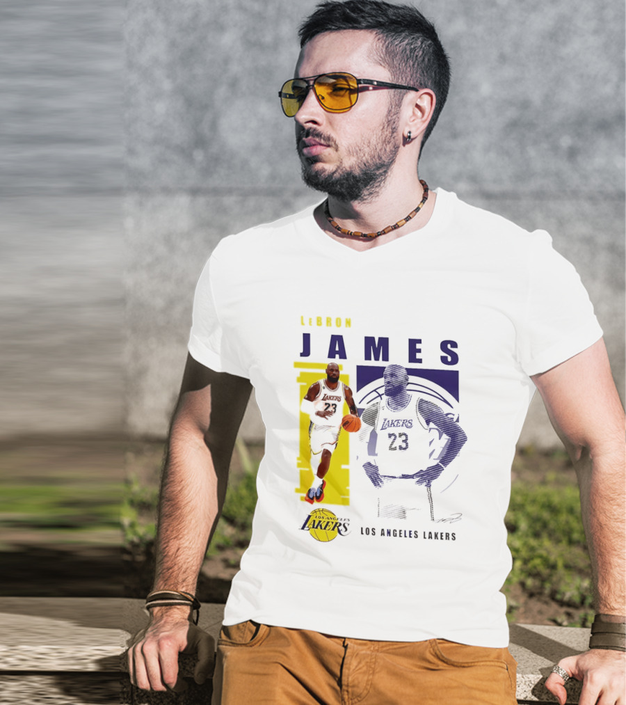 LeBron James Los Angeles Lakers Basketball Highlights 23 T-Shirt
