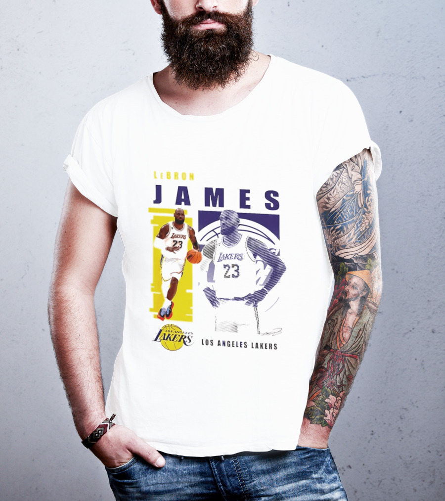 LeBron James Los Angeles Lakers Basketball Highlights 23 T-Shirt