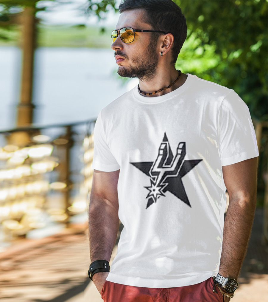 San Antonio Spurs Star NBA Team T-Shirt