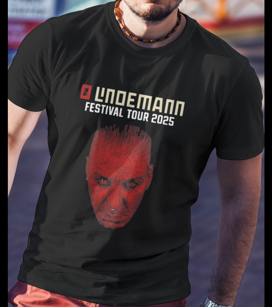 Lindemann Festival Tour 2025 Red Face T-Shirt