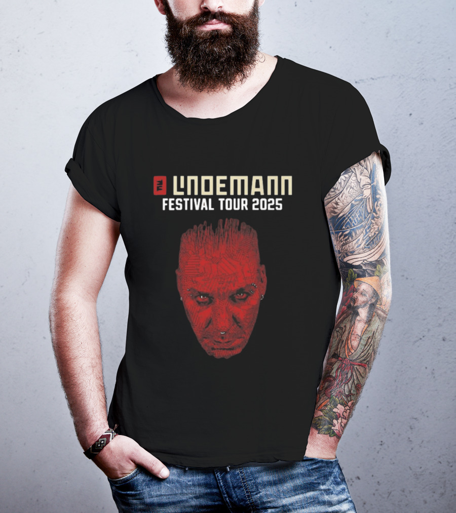 Lindemann Festival Tour 2025 Red Face T-Shirt