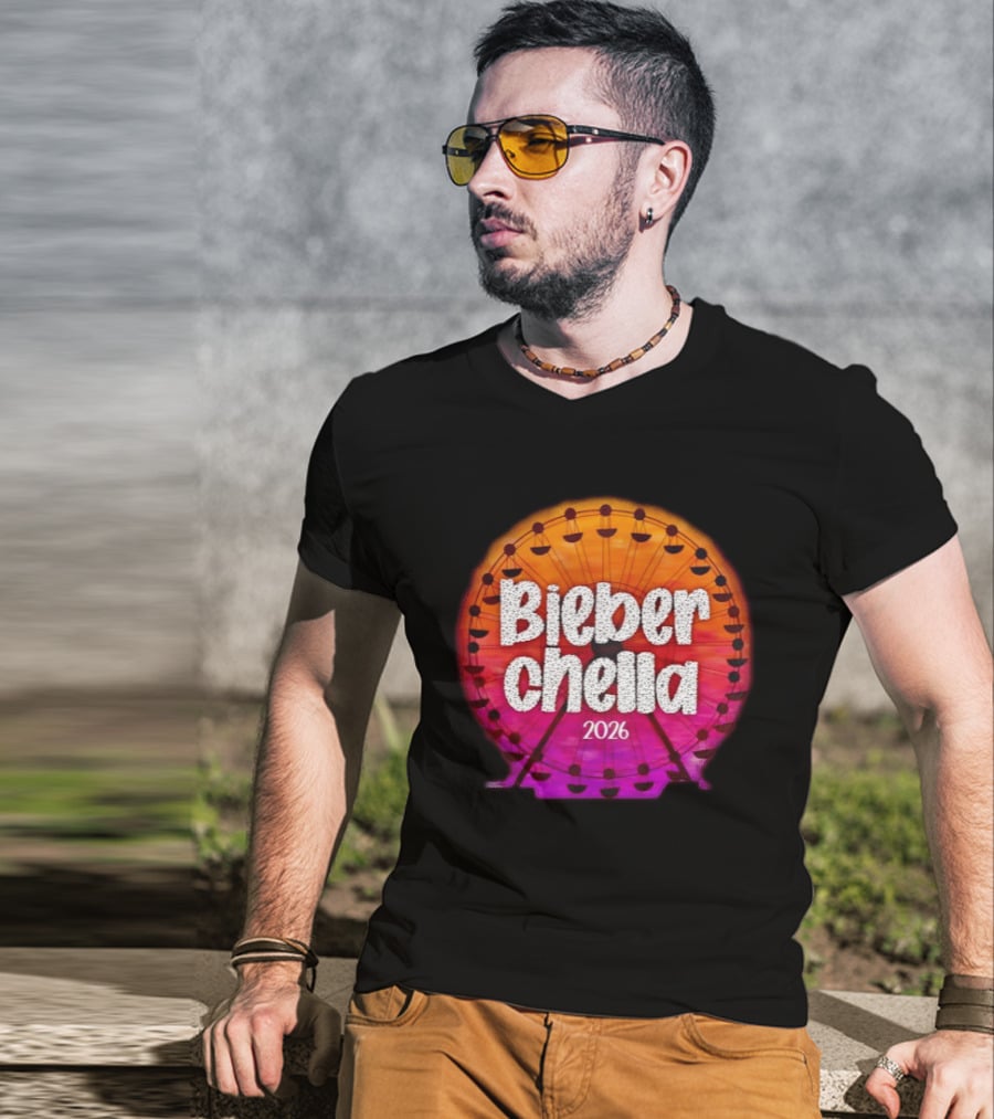 Bieberchella Coachella Ferris Wheel Summer Concert 2026 T-Shirt