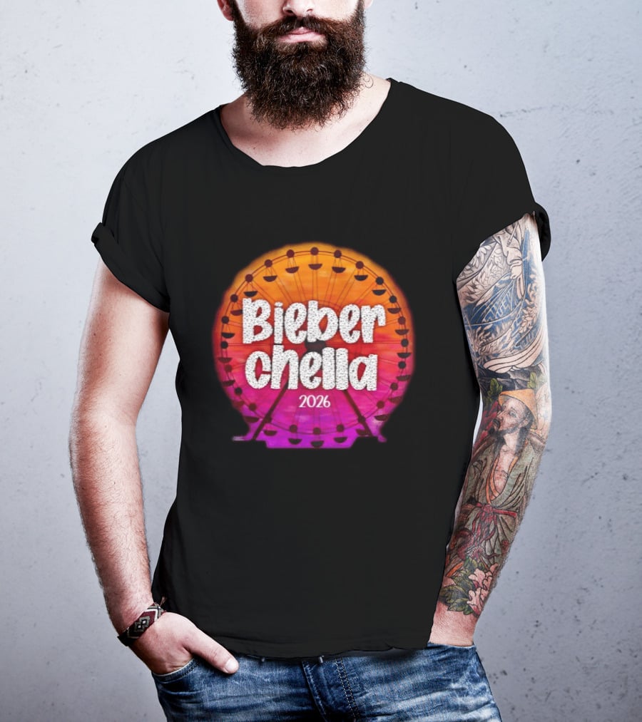 Bieberchella Coachella Ferris Wheel Summer Concert 2026 T-Shirt