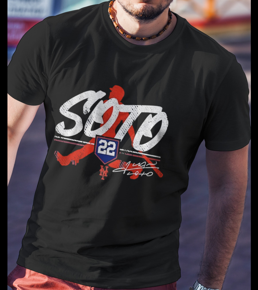 Soto 22 New York Mets Youth Signature Player T-Shirt