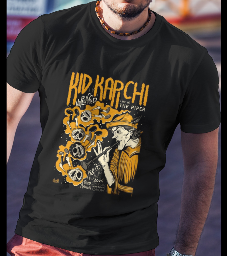 Kid Kapichi Unplugged Live The Piper July 19 20 2024 Semi Acoustic Hometown Show T-Shirt