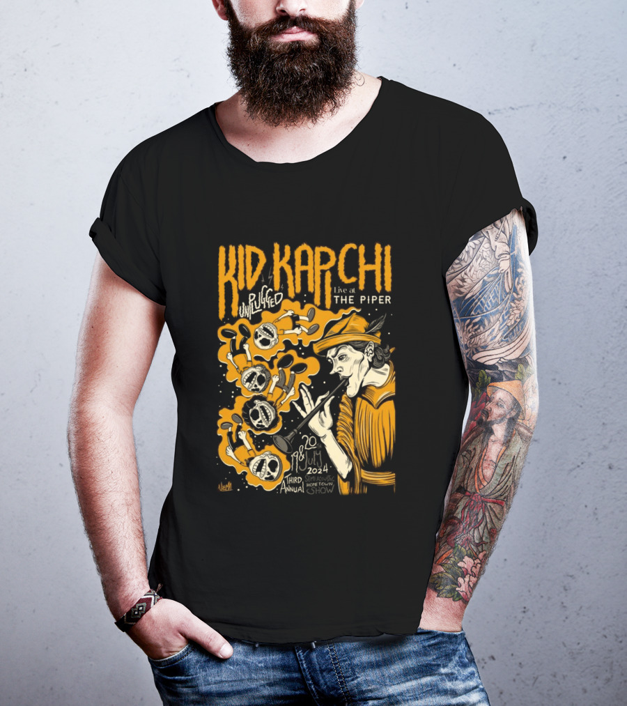 Kid Kapichi Unplugged Live The Piper July 19 20 2024 Semi Acoustic Hometown Show T-Shirt