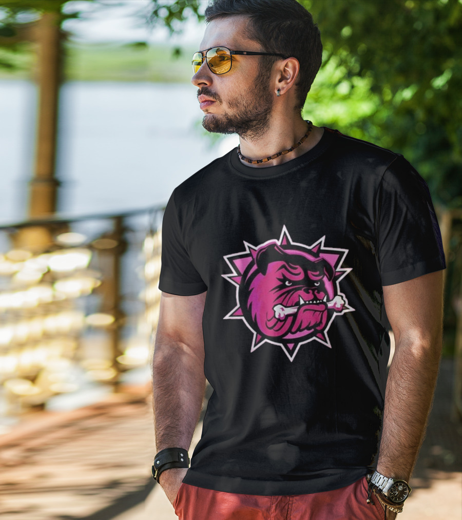 Brantford Bulldogs Pink In The Rink Night 2024 T-Shirt