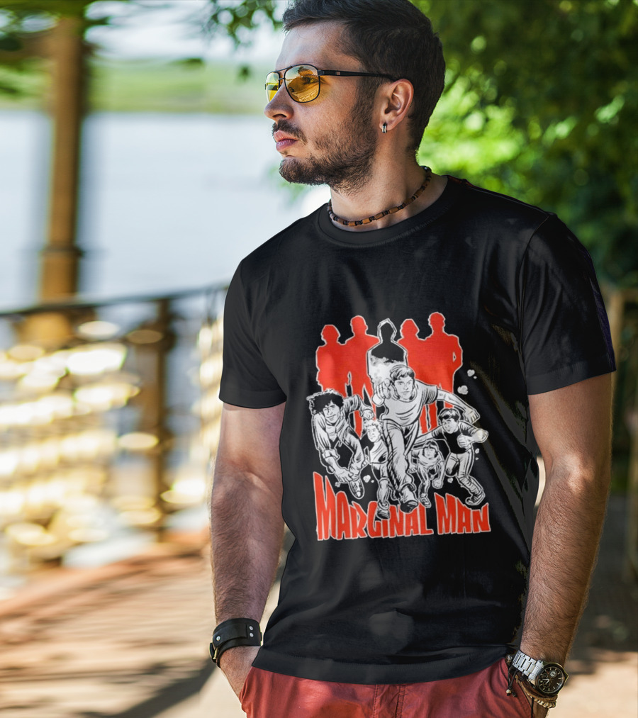 Marginal Man Identity Comic Style Group Of Characters T-Shirt