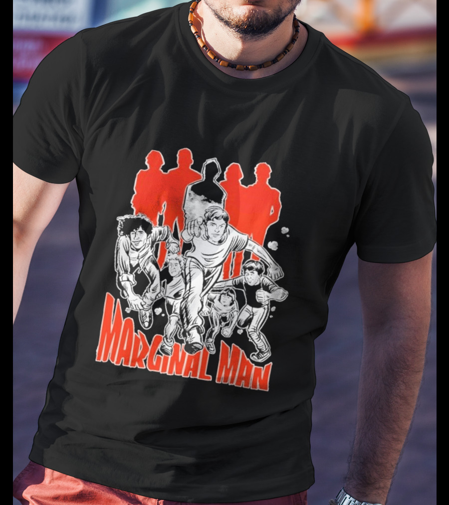 Marginal Man Identity Comic Style Group Of Characters T-Shirt