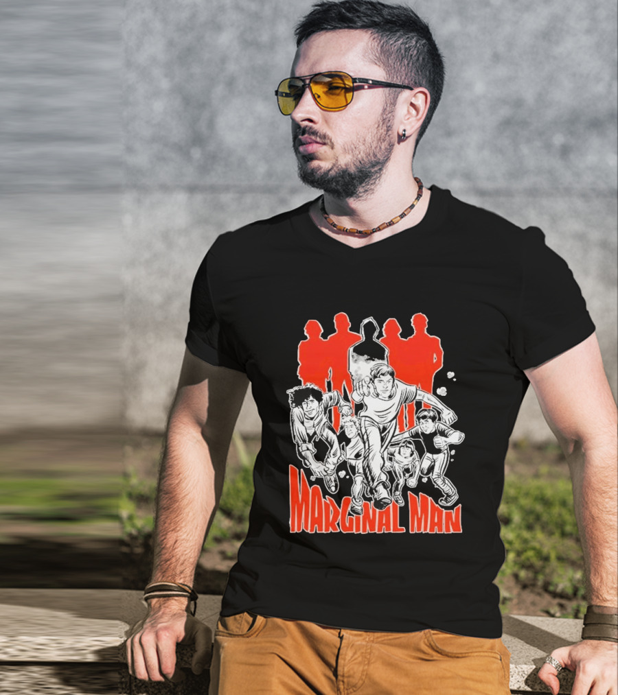Marginal Man Identity Comic Style Group Of Characters T-Shirt