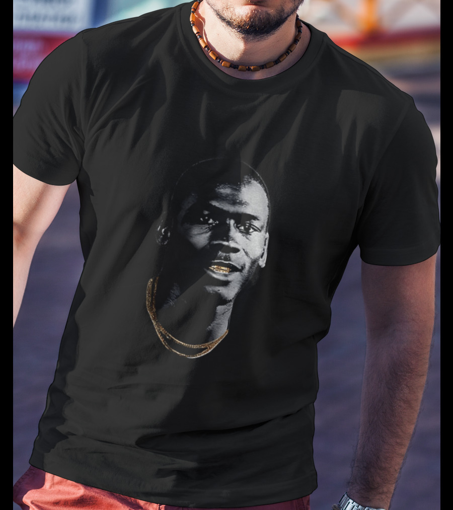 Michael Jordan Big Head Gold Teeth Chicago Bulls NBA Basketball T-Shirt