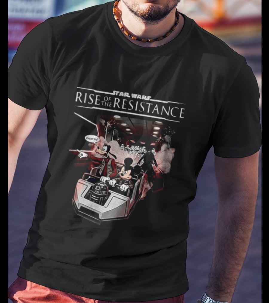 Star Wars Rise Of The Resistance Mickey Goofy Disney Adventure T-Shirt