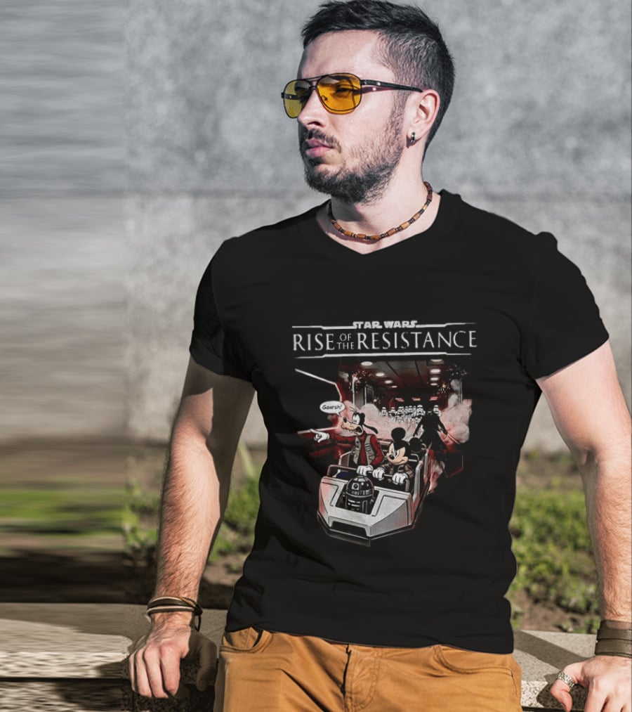 Star Wars Rise Of The Resistance Mickey Goofy Disney Adventure T-Shirt