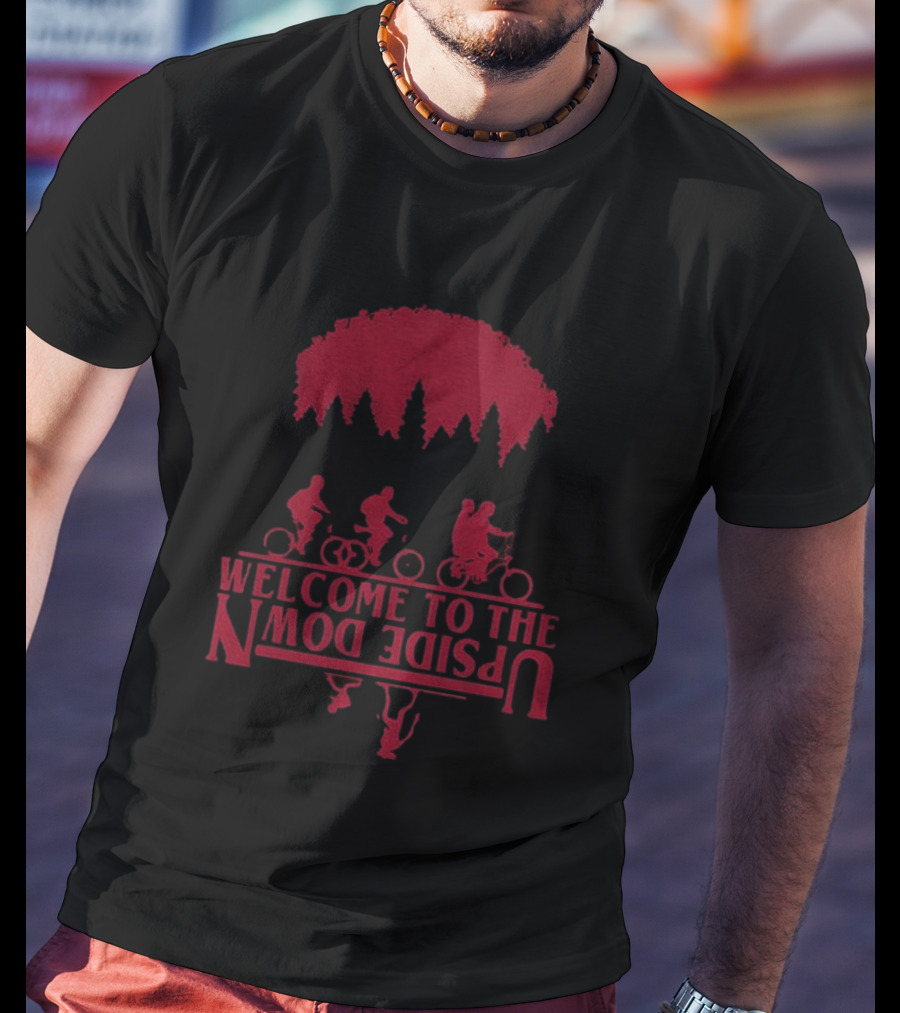 Stranger Things Welcome To The Upside Down Bike Adventure T-Shirt