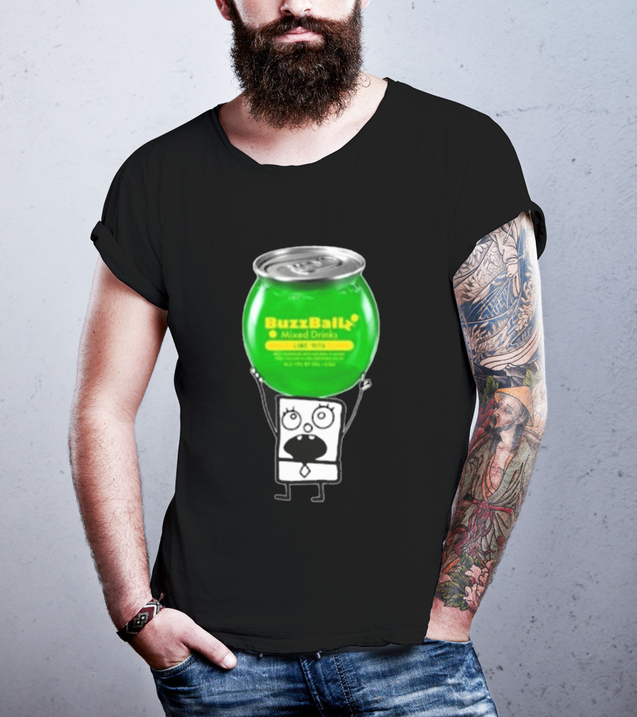 Doodlebob Lime Rita Buzzball Mixed Drinks T-Shirt