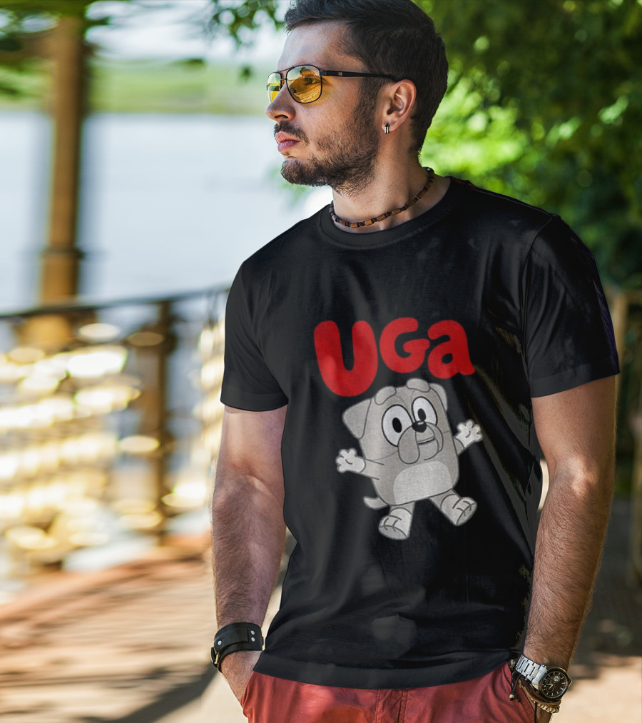 UGA Bulldogs Mascot Cartoon Graphic Game Day T-Shirt