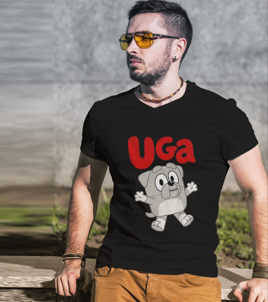 UGA Bulldogs Mascot Cartoon Graphic Game Day T-Shirt
