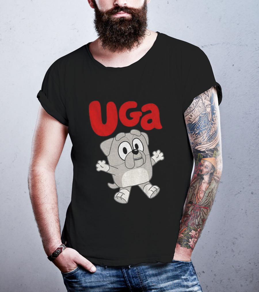 UGA Bulldogs Mascot Cartoon Graphic Game Day T-Shirt