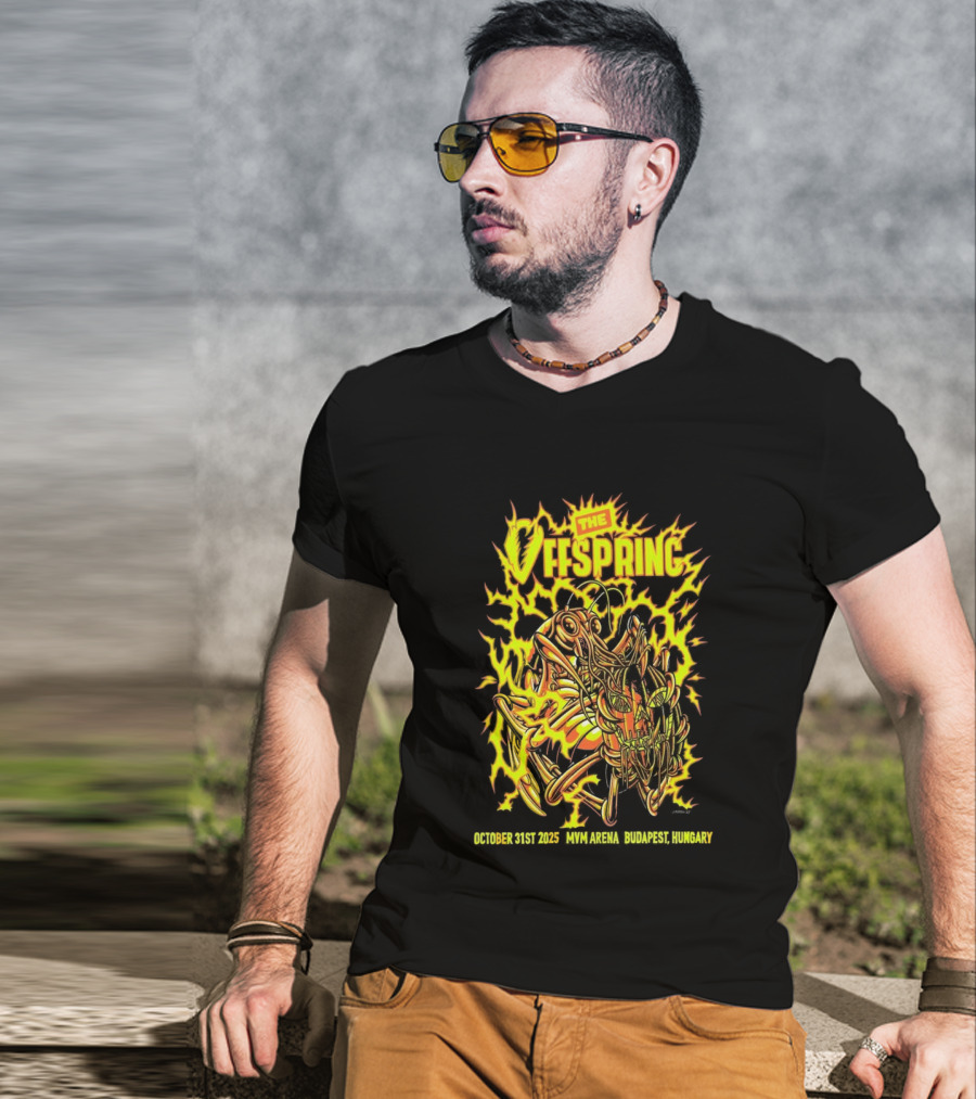 The Offspring MVM Arena Budapest Hungary Oct 31 2025 Electric Insect T-Shirt