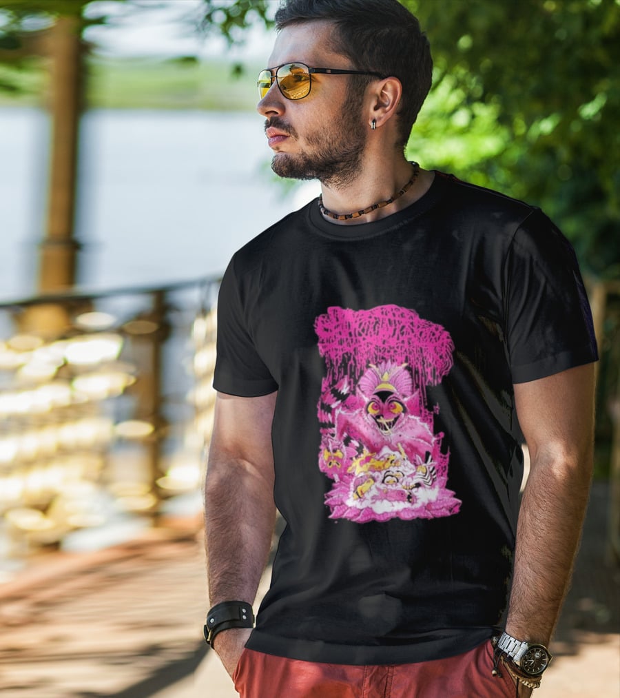 New Sanguisugabogg Pink Monster King Julian Purple T-Shirt