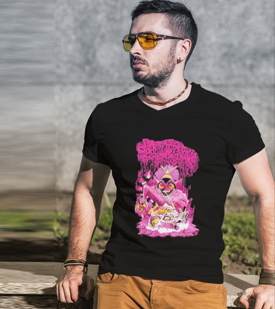 New Sanguisugabogg Pink Monster King Julian Purple T-Shirt