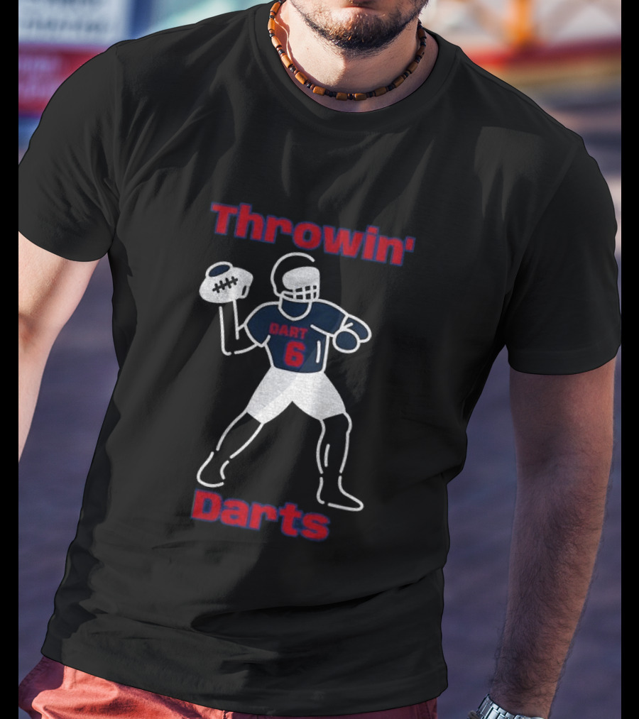 Throwin Darts Dart 6 New York Giants Football 2025 T-Shirt