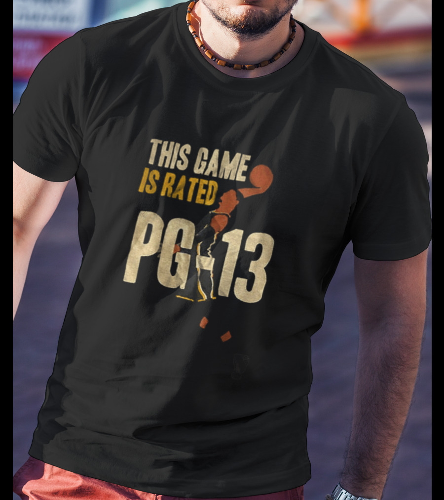 Tony Bradley Indiana Pacers This Game Is Rated PG 13 Basketball Cartoon T-Shirt