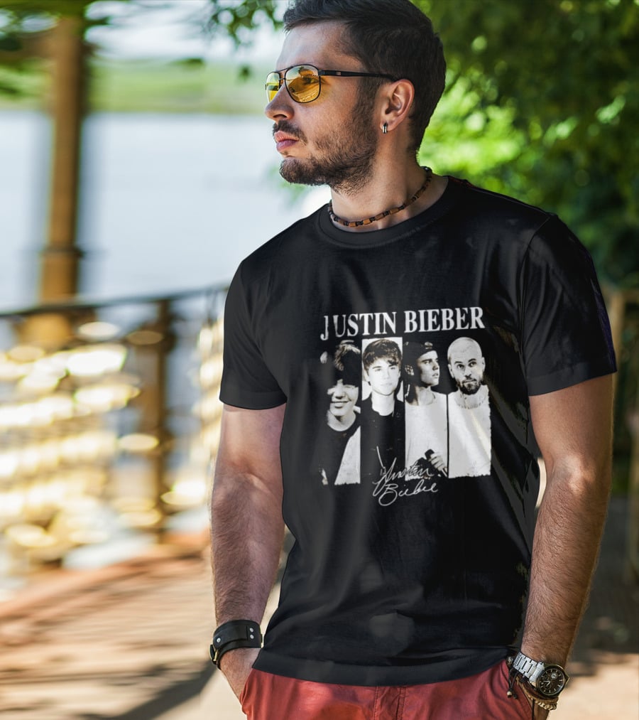 Justin Bieber Swag Evolution Signature Only Here T-Shirt