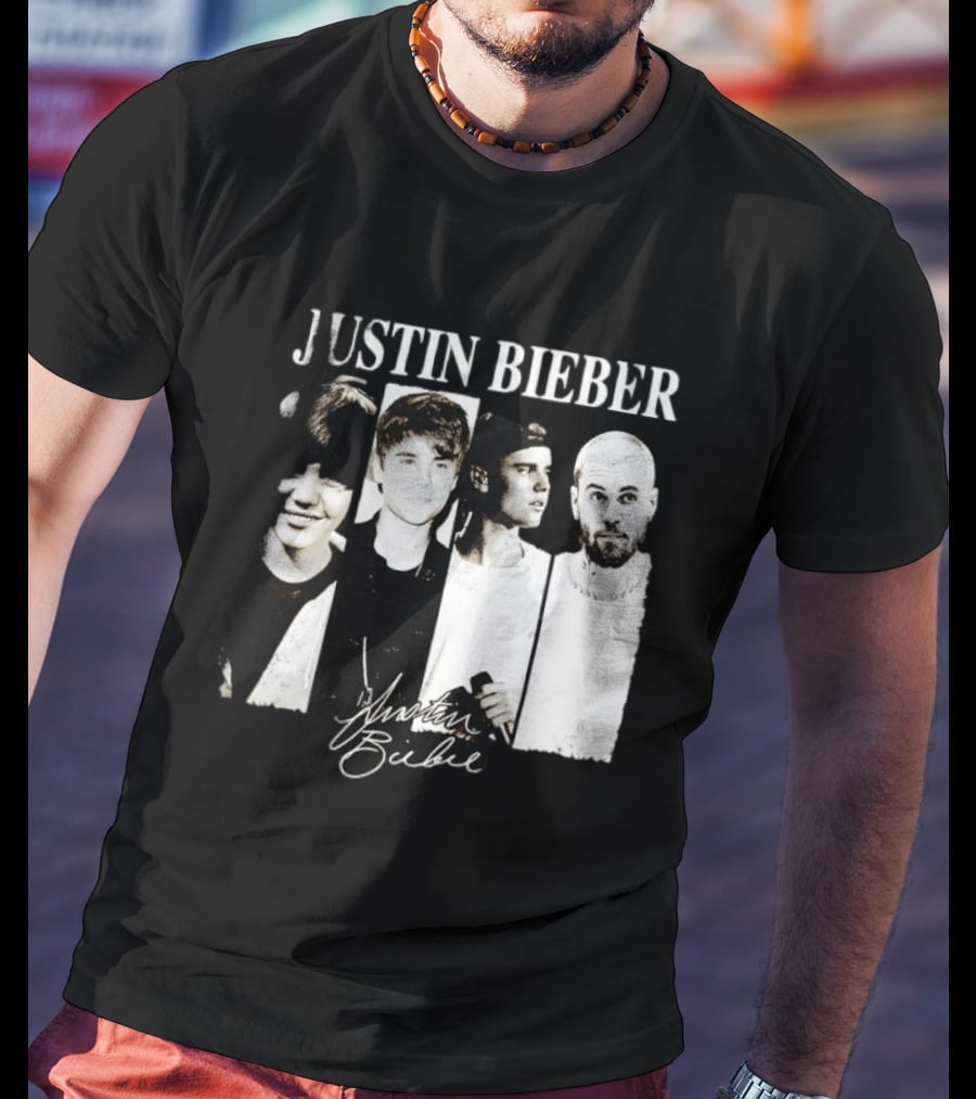 Justin Bieber Swag Evolution Signature Only Here T-Shirt