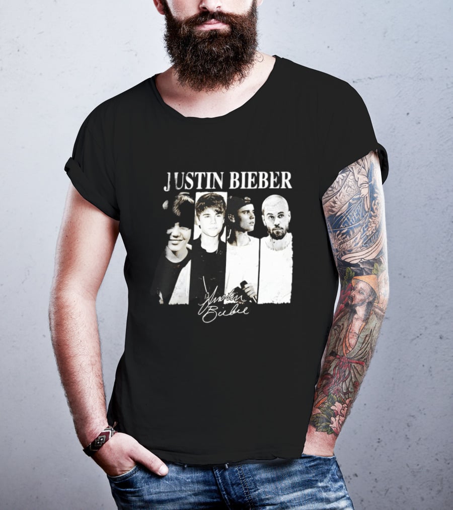 Justin Bieber Swag Evolution Signature Only Here T-Shirt
