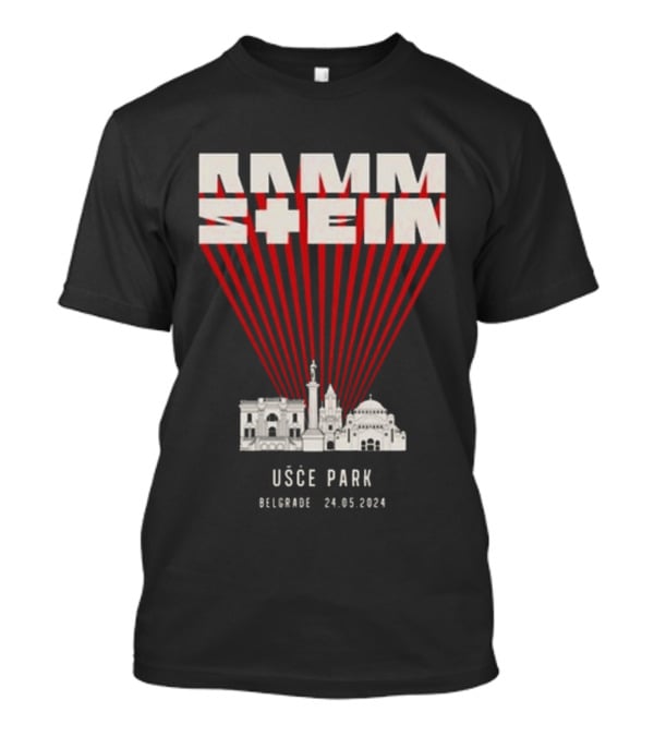 Rammstein Usce Park Belgrade 24 5 2024 Europe Stadium Tour T-Shirt