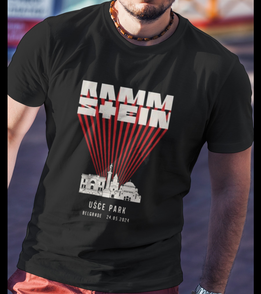 Rammstein Usce Park Belgrade 24 5 2024 Europe Stadium Tour T-Shirt