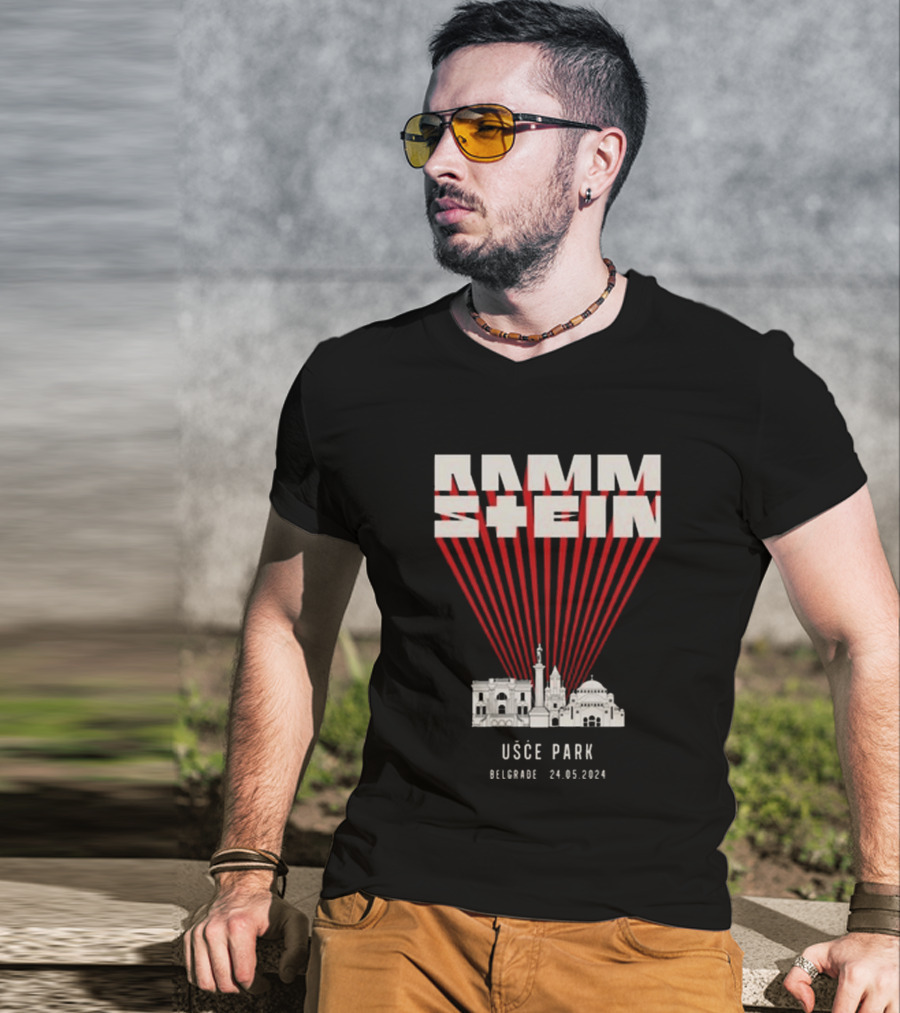 Rammstein Usce Park Belgrade 24 5 2024 Europe Stadium Tour T-Shirt