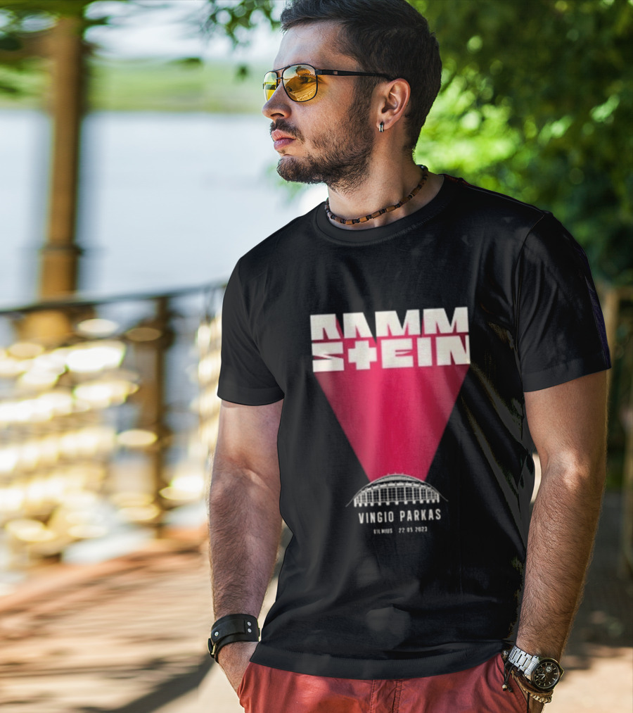 Rammstein Vingio Parkas Vilnius 22 05 2023 Tour Event T-Shirt