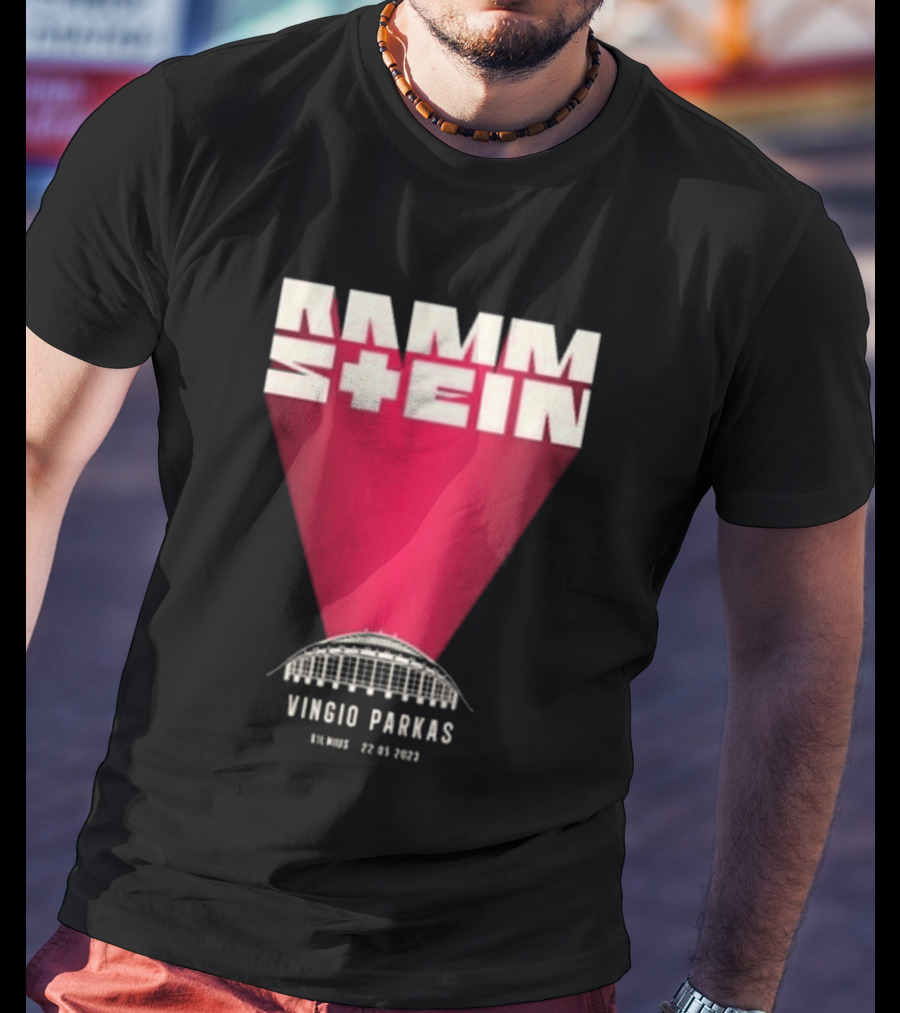 Rammstein Vingio Parkas Vilnius 22 05 2023 Tour Event T-Shirt