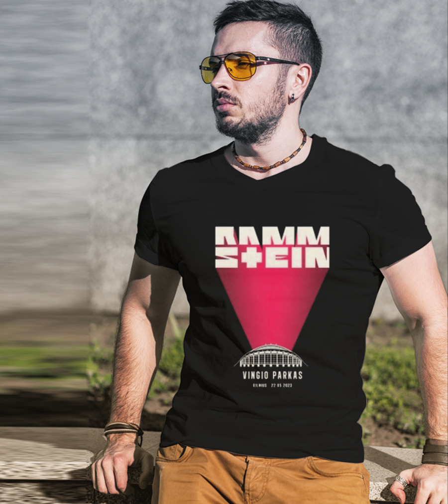 Rammstein Vingio Parkas Vilnius 22 05 2023 Tour Event T-Shirt