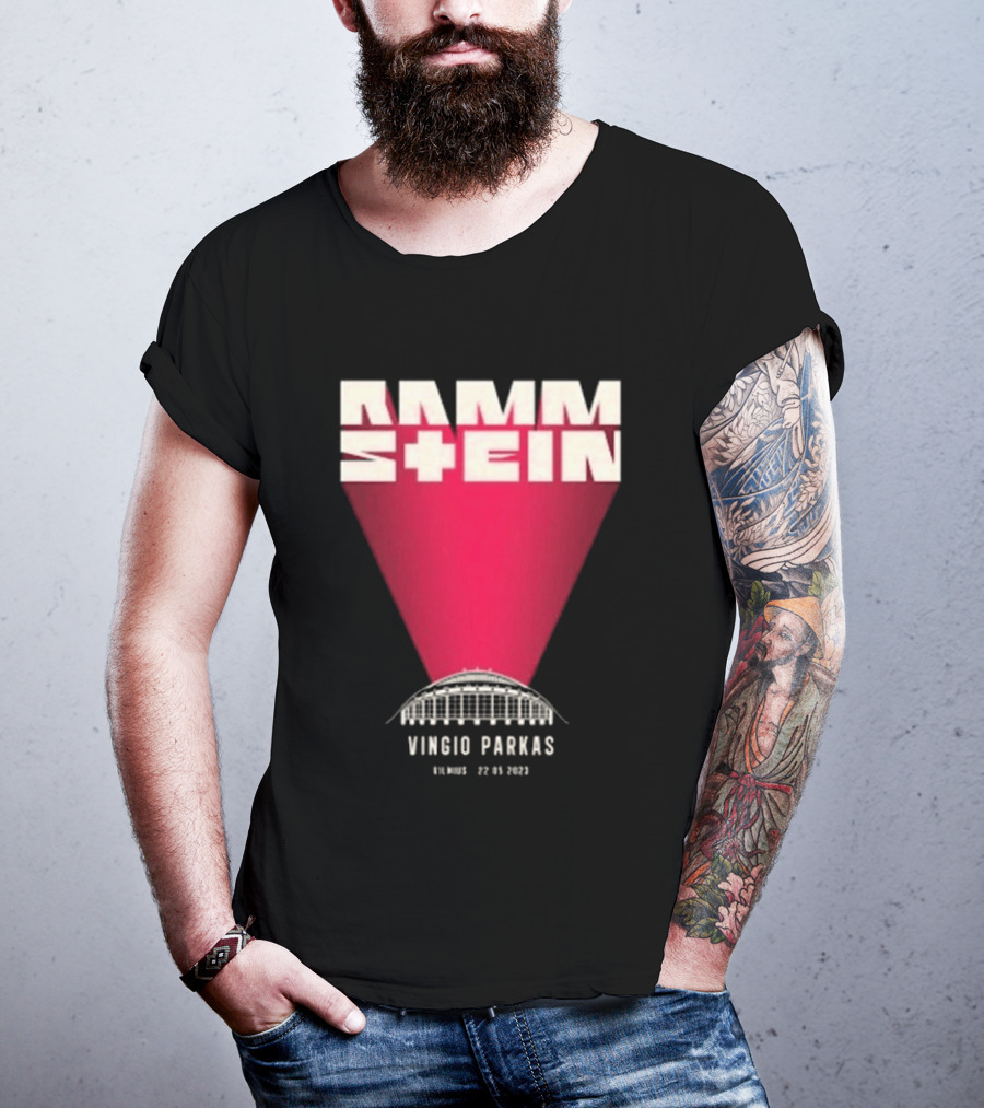 Rammstein Vingio Parkas Vilnius 22 05 2023 Tour Event T-Shirt