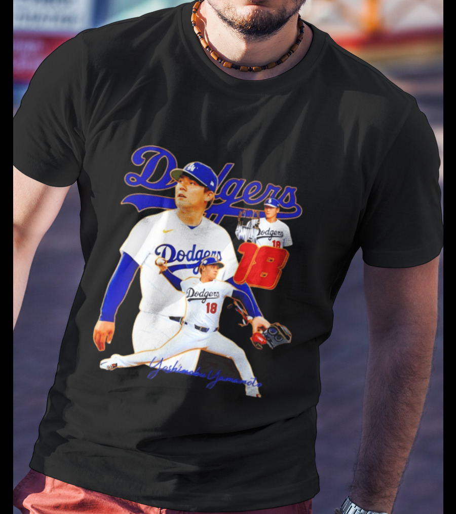 Los Angeles Dodgers Yoshinobu Yamamoto 18 Baseball 2026 T-Shirt