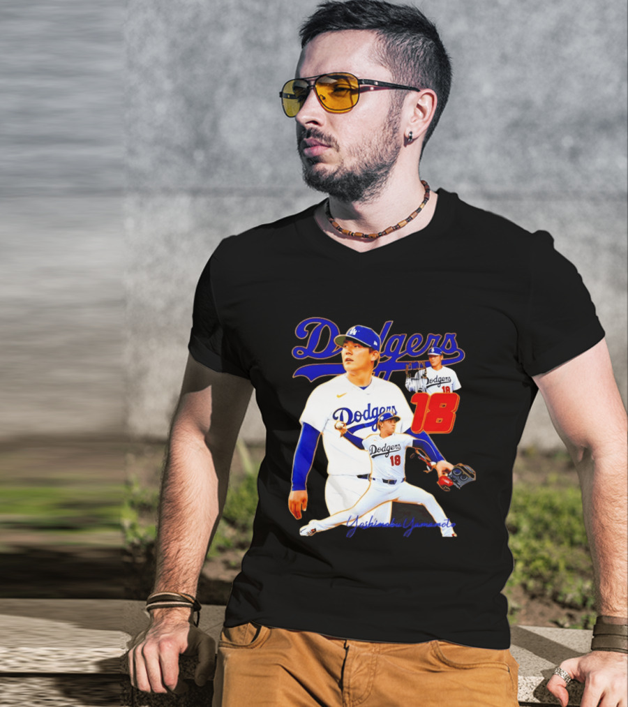 Los Angeles Dodgers Yoshinobu Yamamoto 18 Baseball 2026 T-Shirt