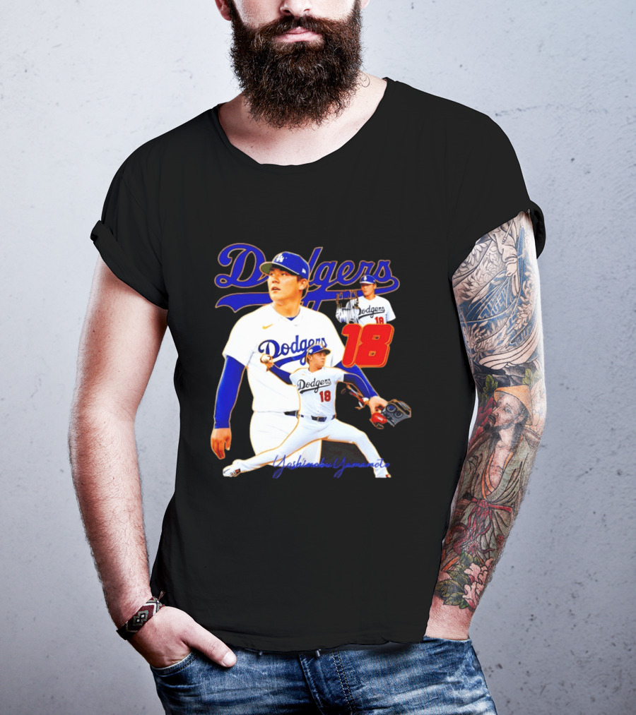 Los Angeles Dodgers Yoshinobu Yamamoto 18 Baseball 2026 T-Shirt