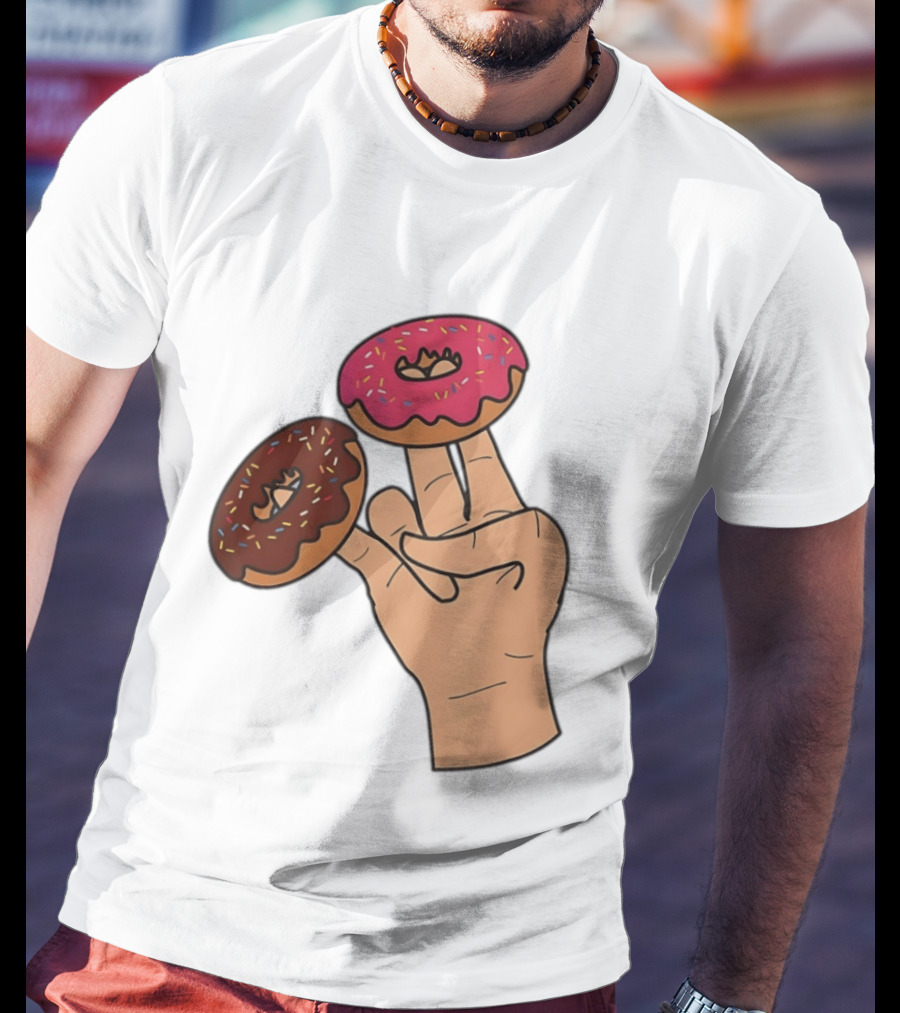 2 In The Pink 1 In The Stink Donut Fingers T-Shirt