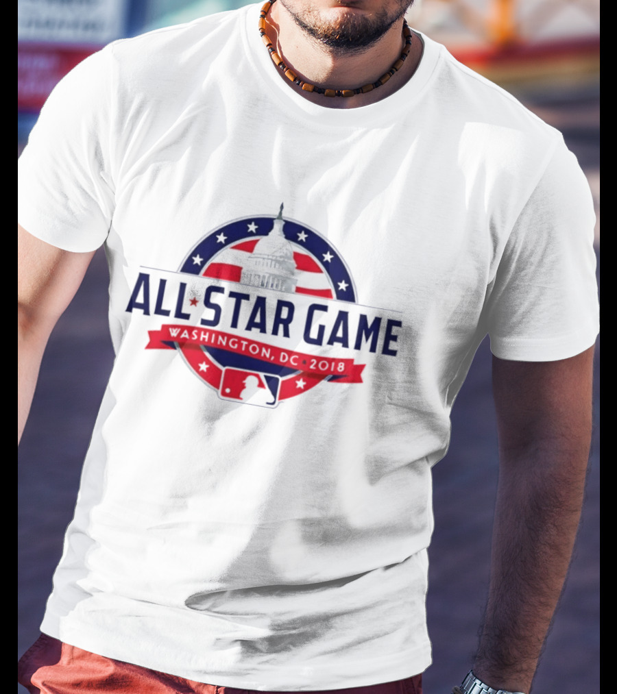2018 MLB All Star Game Washington DC Capitol Baseball T-Shirt